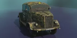 Opel Blitz truck - V2 rocket typ with cammo 3D model