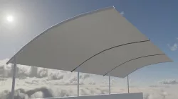 Parking Canopy Low-poly 3D model