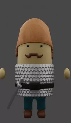 persian soldier 3D model