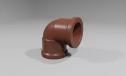 Pipe 90 Degree PVC -  Cotovelo Cano PVC 3D model