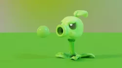 PVZ Pea Shooter 3D model