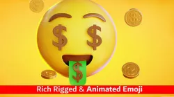 Rich Animated Emoji Reaction Low-poly 3D model