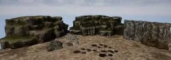 Rock and Cliff Terrain Pack Low-poly 3D model