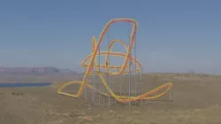 Rollercoaster  Low-poly 3D model