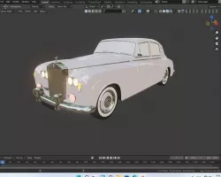 Rolls Royce Silver Cloud Car 3D Model Super Vehicle Low-poly 3D model