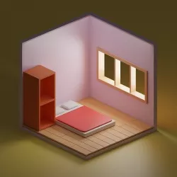 ROOM Isometric 3D model