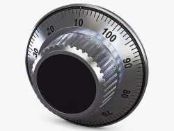 Rotation Mechanical Code Disk Lock v 1 3D model