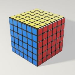modèle 3D de Cube de Rubik animé 6x6 - TurboSquid 2081471