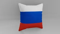 Russia Flag Pillow 3D model
