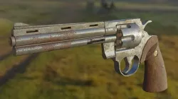 Rusty Old Colt Python 357 mag Revolver Low-poly 3D model