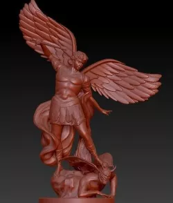 Saint Michael Statue 3D model