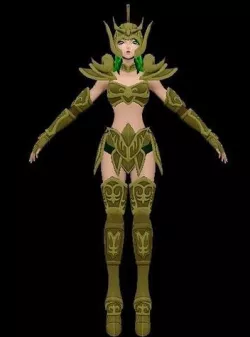 Saint Seya Aries Woman 3D model 3D model