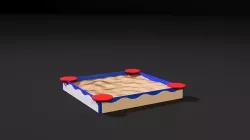 Sandbox with waves 3D model