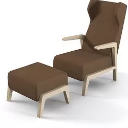 Scancal Boomerang Chill Armchair with Headrest  3D model
