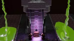 Sci-fi Elevator building to heaven Low-poly 3D model