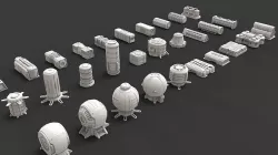 scifi props2 3D model