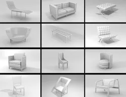 Seat 13 models 3D model