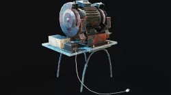 Sharpener Machine Game Ready Prop Low-poly 3D model