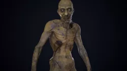 Skinny Zombie Low-poly 3D model