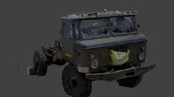 Soviet car Gaz66 Raw Scan 3D model