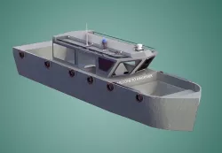 Speed Boat 3d Model Game Ready Speed Boat Low-poly 3D model