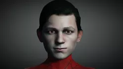 Spider Man Peter Parker Full Rigged with 100 Facial Morph 3D model