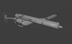 Sten Mk3 Low-poly 3D model