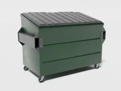 Street Dumpster Low-poly 3D model