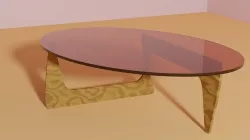 stylized table for the living room 3D model