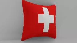 Switzerland Flag Pillow 3D model