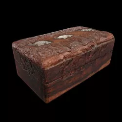 Tea box Low-poly 3D model