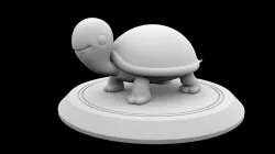 Tortoise sea turtle cartoon toon animal fish water Reptilia cute 3D model