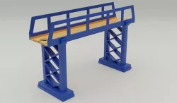 Train Bridge 3D model
