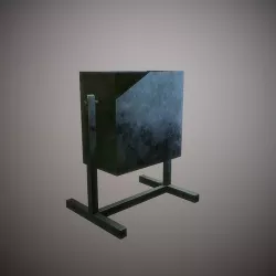 Trash can Low-poly 3D model