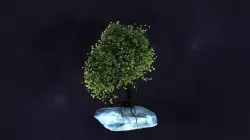 Tree space world VOne 3D model