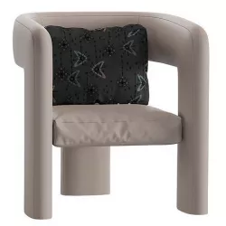 Tressel Leather Chair by Lee Jofa 3D model