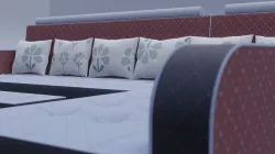 Upholstered furniture fo ther hotel 3D model