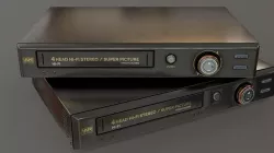 VHS Player Game Asset Low-poly 3D model