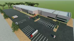 Warehouse 3D model game ready Low-poly 3D model