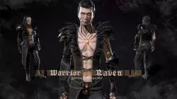 Warrior Raven - man Low-poly 3D model