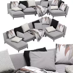 Weston Sofa Mood Collection by Flexform 3D model