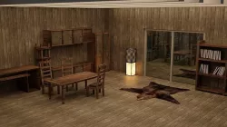 Wood Furniture Low-poly 3D model