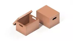 WOODEN CLOTHING BOX 3D model