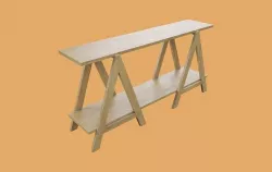 Wooden Sawhorse Support Carpentry Low-poly 3D model