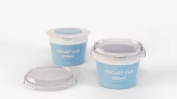 Yogurt Cup 200ml Cap Low-poly 3D model