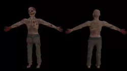 zombie Low-poly 3D model