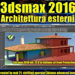 012 3ds max 2016 Architettura Esterni 12 Italiano cd front 3D model