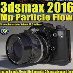 046 3ds max 2016 MP Particle Flow vol 46 cd front 3D model