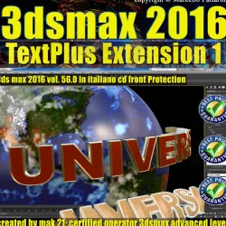 056 3ds max 2016 TextPlus vol 56 cd front 3D model