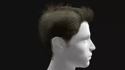 3D Hair Male Spiky Hairstyles Low-poly  3D model